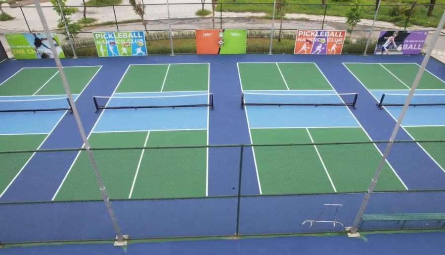 Thi công sơn xây dựng sân Pickleball Vinh Nghệ An