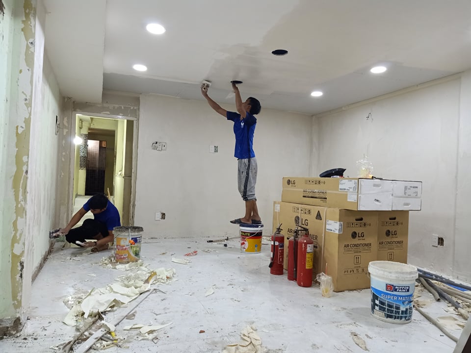 Sơn tường nhà mới cũ tại TP Vinh Nghệ An
