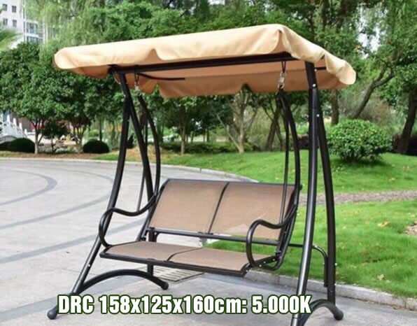 Ghế xích đu sắt nghệ thuật sân vườn ngoài trời
